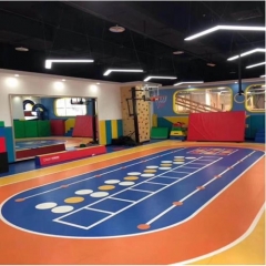 Customized design PVC floor for multipurpose court.