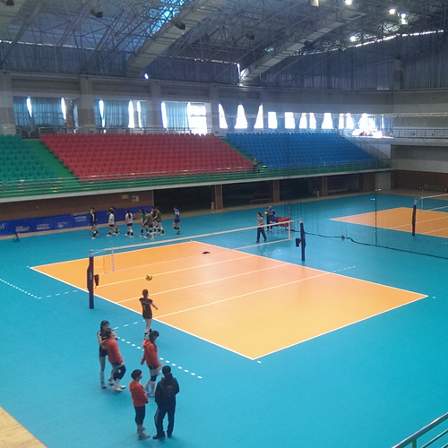 Indoor volleyball sport flooring