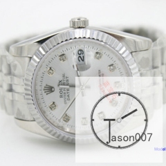 ROLEX DATEJUST White Dial 36MM Automatic Stainless Steel Men Watch AJL23058400