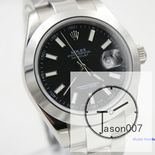 ROLEX DATEJUST Black Dial 40mm Automatic Stainless Steel Mens Watch AJL133895790