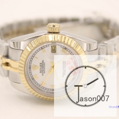 ROLEX DATEJUST 28MM Two Tone Silver Dial Automatic Stainless Steel Ladies Watch AJL1358975680