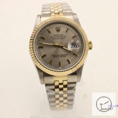 ROLEX DATEJUST 36MM Two Tone Gray Dial Automatic Stainless Steel Mens Watch AJL1528975690