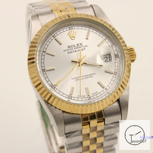 ROLEX DATEJUST 36MM Two Tone Silver Dial Automatic Stainless Steel Mens Watch AJL1538975690
