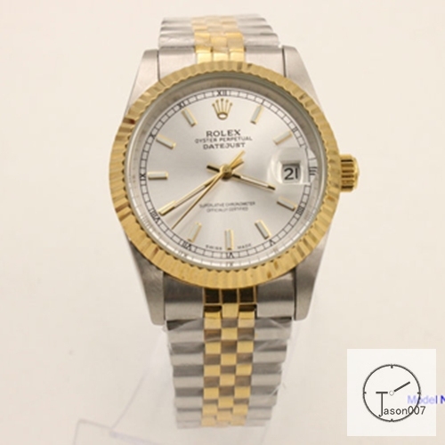 ROLEX DATEJUST 36MM Two Tone Silver Dial Automatic Stainless Steel Mens Watch AJL1538975690