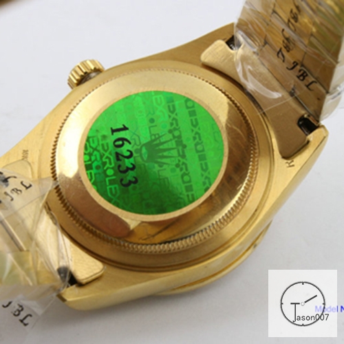 ROLEX DATEJUST 36MM Yellow Gold Gold Dial Diamond Bezel Automatic Stainless Steel Mens Watch AJL1708975690