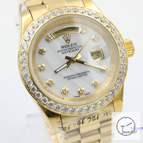 ROLEX DATEJUST 36MM Shell Dial Yellow Gold Automatic Stainless Steel ...