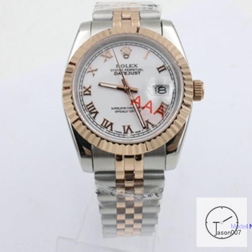 ROLEX DATEJUST 36mm Everose Two Tone White Dial Automatic Stainless Steel Mens Watch AJL269895710