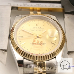 ROLEX DATEJUST 36MM Two Tone Yellow Gold Dial Automatic Stainless Steel Mens Watch AJL1488975690