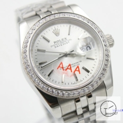 ROLEX DATEJUST 36MM Silver Dial Diamond Bezel Automatic Stainless Steel Mens Watch AJL2752975620