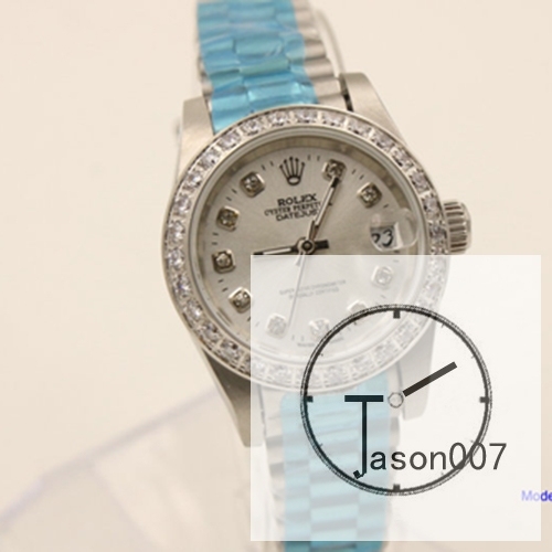 ROLEX DATEJUST 28MM Silver Dial Diamond Bezel Automatic Stainless Steel Ladies Watch AJL2468975610
