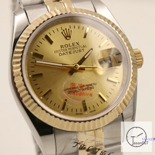 ROLEX DATEJUST 36MM Two Tone Yellow Gold Dial Automatic Stainless Steel Mens Watch AJL1488975690