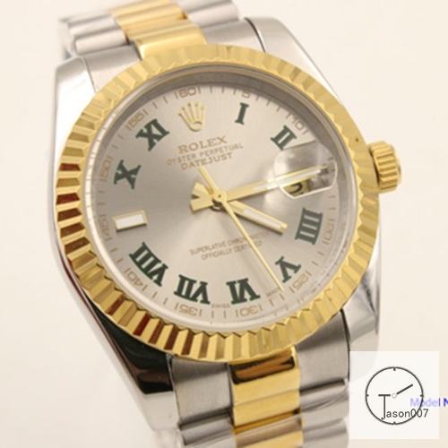 ROLEX DATEJUST 36MM Two Tone Silver Dial Automatic Stainless Steel Mens Watch AJL11148975690