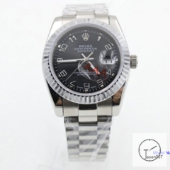 ROLEX DATEJUST 36MM Black Dial Automatic Stainless Steel Mens Watch AJL11108975690