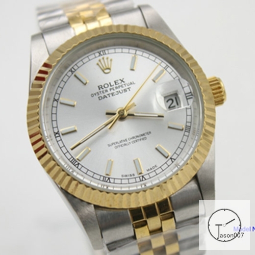 ROLEX DATEJUST 36MM Two Tone Silver Dial Automatic Stainless Steel Mens Watch AJL1118975690