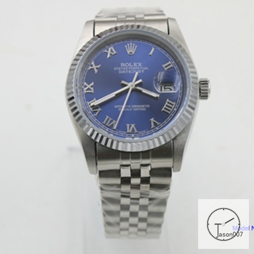 ROLEX DATEJUST 36MM Blue Dial Automatic Stainless Steel Mens Watch AJL11048975690