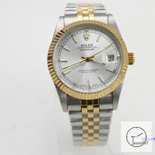 ROLEX DATEJUST 36MM Two Tone Silver Dial Automatic Stainless Steel Mens Watch AJL1118975690