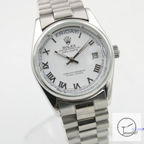 ROLEX Day Date 36MM Silver Dial Automatic Stainless Steel Mens Watch AJL11018975690