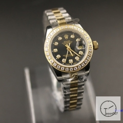 ROLEX DATEJUST 28MM Two Tone Black Dial Automatic Stainless Steel Mens Watch AJL2938975610