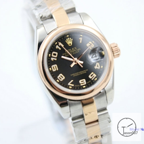 ROLEX DATEJUST 28MM Two Tone Everose Black Dial Automatic Stainless Steel Ladies Watch AJL2968975610