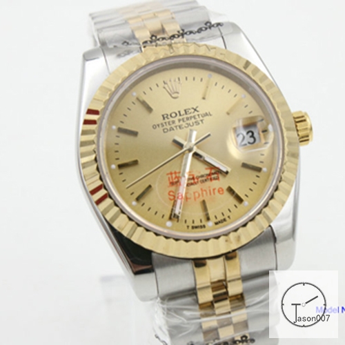 ROLEX DATEJUST 36MM Two Tone Yellow Gold Dial Automatic Stainless Steel Mens Watch AJL11158975690