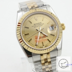 ROLEX DATEJUST 36MM Two Tone Yellow Gold Dial Automatic Stainless Steel Mens Watch AJL11158975690