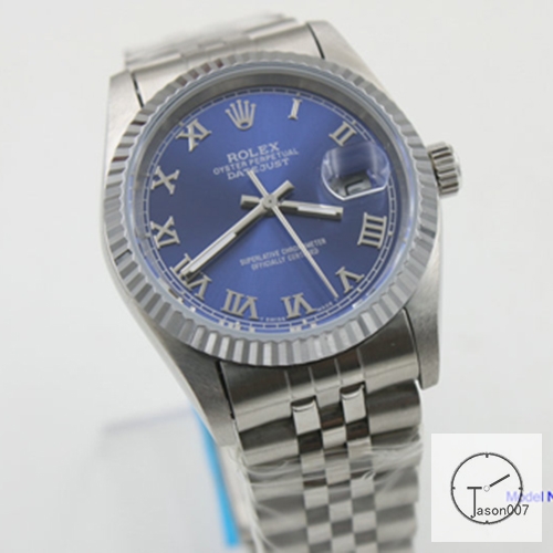ROLEX DATEJUST 36MM Blue Dial Automatic Stainless Steel Mens Watch AJL11048975690