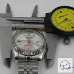 ROLEX DATEJUST 36MM Silver Dial Automatic Stainless Steel Mens Watch AJL11058975690