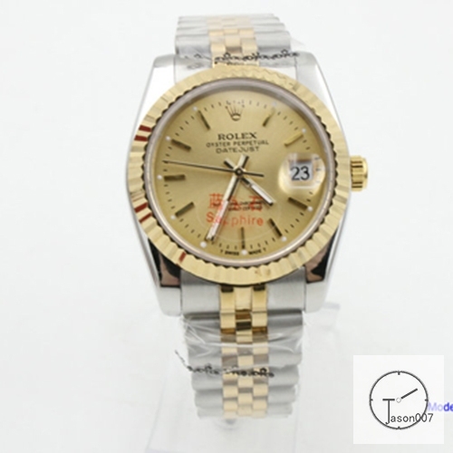 ROLEX DATEJUST 36MM Two Tone Yellow Gold Dial Automatic Stainless Steel Mens Watch AJL11158975690