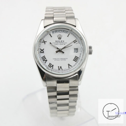 ROLEX Day Date 36MM Silver Dial Automatic Stainless Steel Mens Watch AJL11018975690