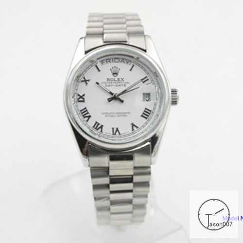 ROLEX Day Date 36MM Silver Dial Automatic Stainless Steel Mens Watch AJL11018975690