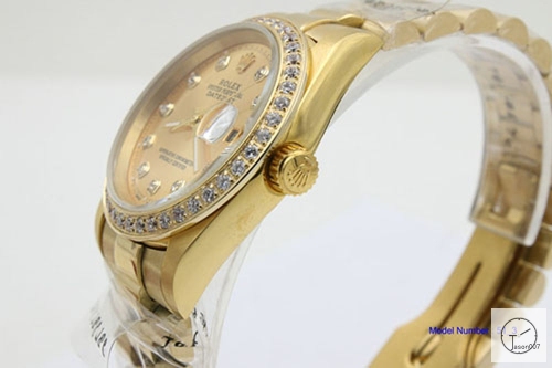 ROLEX DATEJUST 36MM Yellow Gold Diamond Bezel Dial Automatic Stainless Steel Mens Watch AJL11338975690