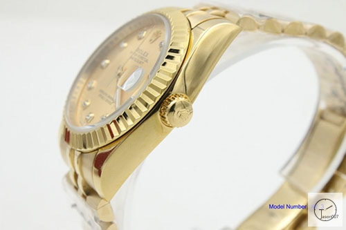 ROLEX DATEJUST 36MM Yellow Gold Dial Automatic Stainless Steel Mens Watch AJL11308975690