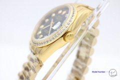 ROLEX DATEJUST 36MM Black Dial Automatic Stainless Steel Mens Watch AJL11358975690
