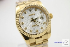 ROLEX DATEJUST 36MM White Dial Automatic Stainless Steel Mens Watch AJL11348975690