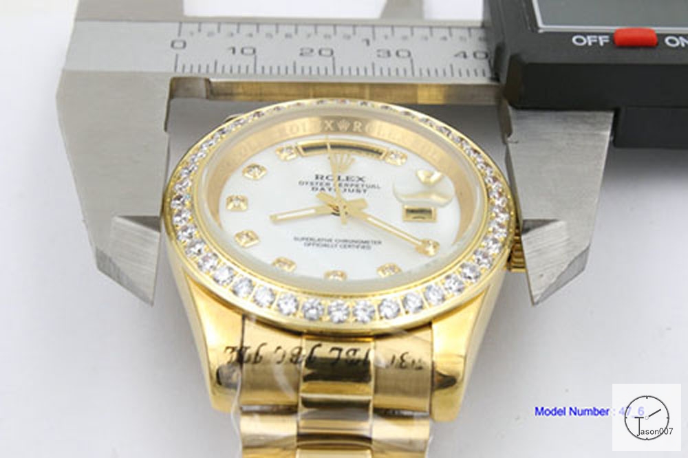 ROLEX Day Date 36MM Silver Dial Automatic Stainless Steel Mens Watch AJL11328975690