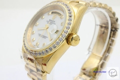 ROLEX Day Date 36MM Silver Dial Automatic Stainless Steel Mens Watch AJL11328975690