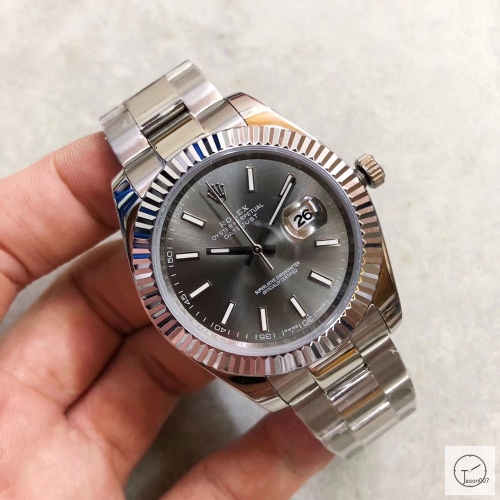 U1 Factory Rolex Oyster Perpetual Datejust 41MM Dark Rhodium Dial Automatic Stainless Steel Mens Watch AJL215289756940