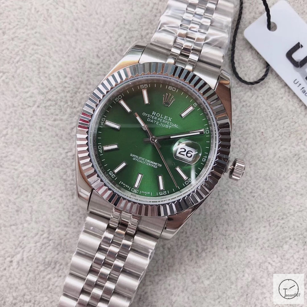 U1 Factory Rolex Oyster Perpetual Datejust 41MM Green Dial Automatic Stainless Steel Jubilee Bracelet Mens Watch AJL21708975640