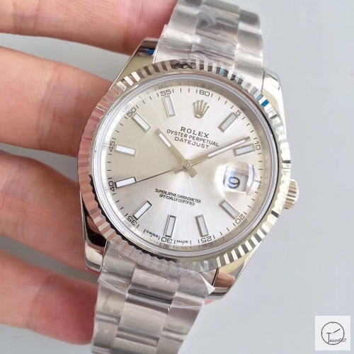 U1 Factory Rolex Oyster Perpetual Datejust 41MM Silver Dial Automatic Stainless Steel Mens Watch AJL215089756920