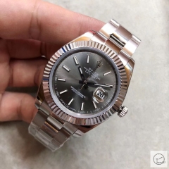 U1 Factory Rolex Oyster Perpetual Datejust 41MM Dark Rhodium Dial Automatic Stainless Steel Mens Watch AJL215289756940