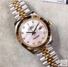 U1 Factory Rolex Oyster Perpetual Datejust 41MM Natul Shell Diamond Dial Automatic Stainless Steel Jubilee Bracelet Mens Watch AJLU217989756960