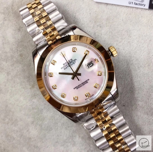U1 Factory Rolex Oyster Perpetual Datejust 41MM Natul Shell Diamond Dial Automatic Stainless Steel Jubilee Bracelet Mens Watch AJLU217989756960