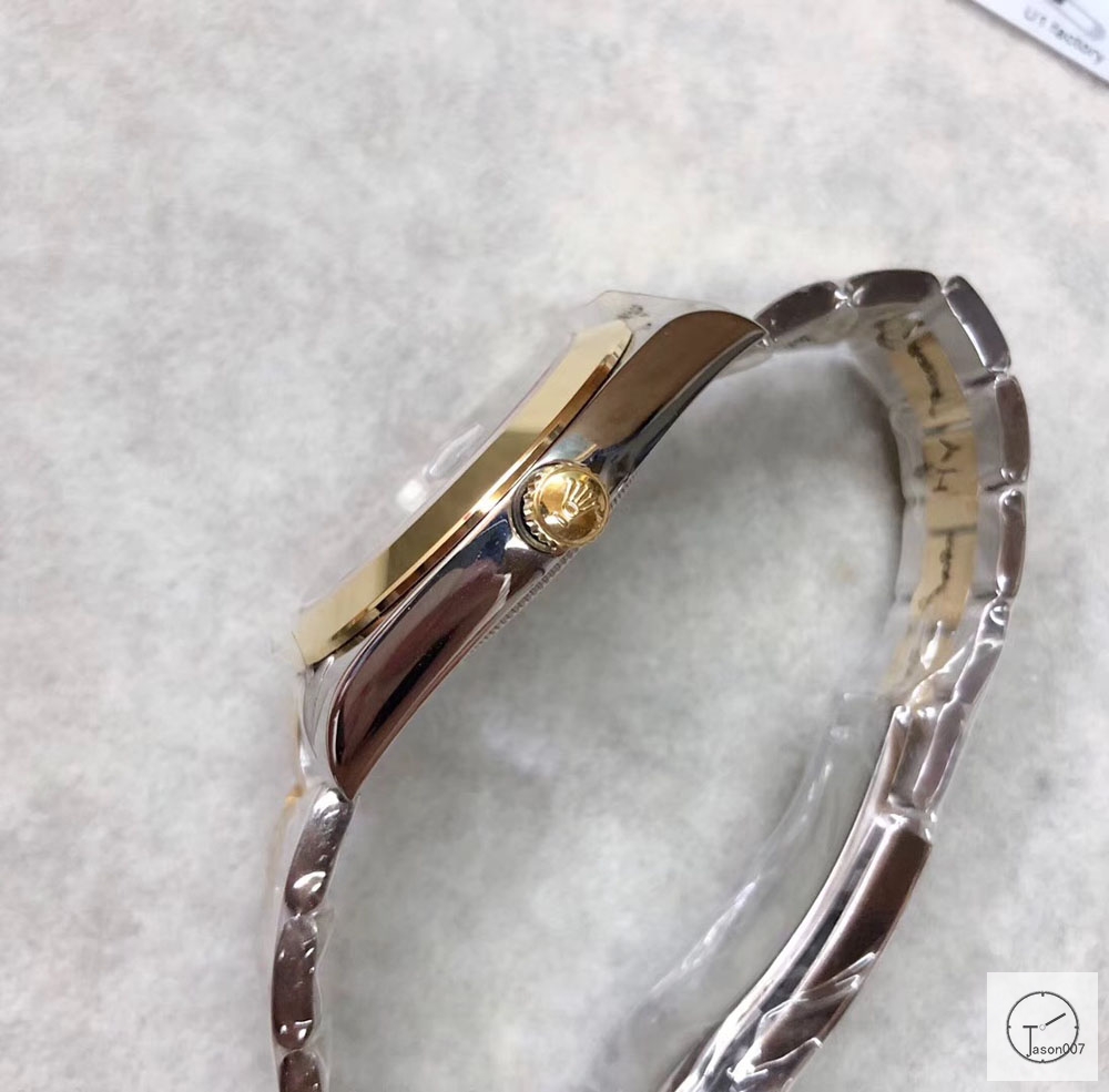 U1 Factory Rolex Oyster Perpetual Datejust 41MM Two Tone Black Roman Dial Automatic Stainless Steel Mens Watch AJU217458975640