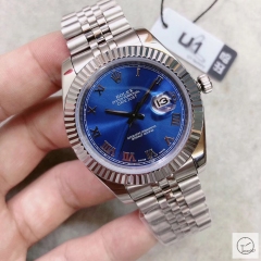 U1 Factory Rolex Oyster Perpetual Datejust 41MM Blue Dial Automatic Stainless Steel Jubilee Bracelet Mens Watch AJL116728975640