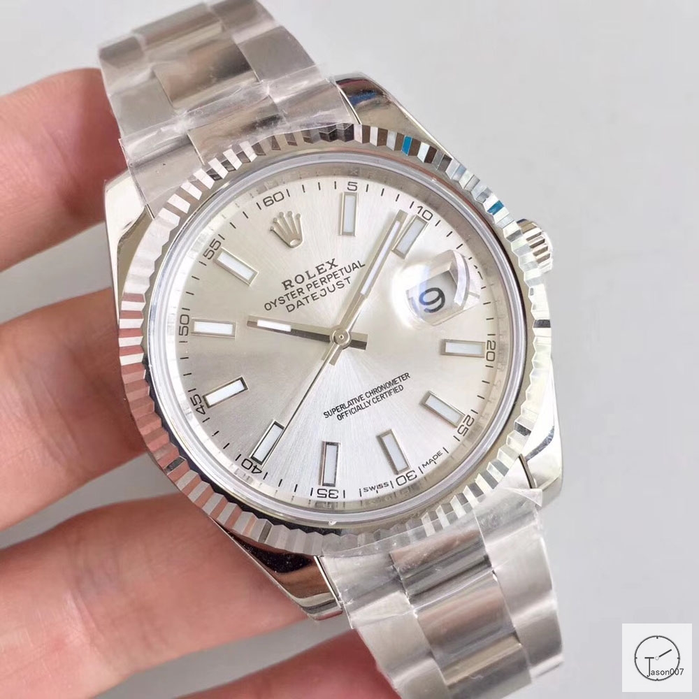 U1 Factory Rolex Oyster Perpetual Datejust 41MM Silver Dial Automatic Stainless Steel Mens Watch AJL215089756920