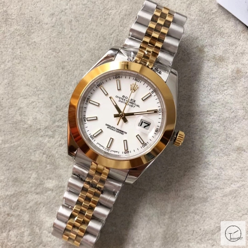 U1 Factory Rolex Oyster Perpetual Datejust 41MM Two Tone Silver Dial Automatic Stainless Steel Mens Watch AJLU21778975660