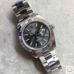 U1 Factory Rolex Oyster Perpetual Datejust 41MM Dark Rhodium Dial Automatic Stainless Steel Mens Watch AJL215289756940