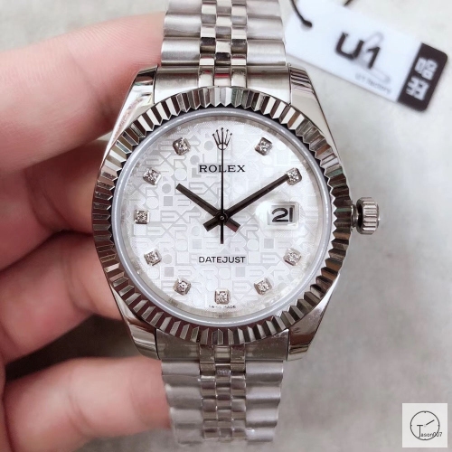 U1 Factory Rolex Oyster Perpetual Datejust 41MM New Silver Dial Automatic Stainless Steel Mens Watch AJU21638975640