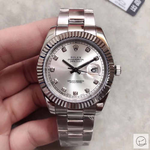 U1 Factory Rolex Oyster Perpetual Datejust 41MM Silver Dial Automatic Stainless Steel Mens Watch AJU2162189756920