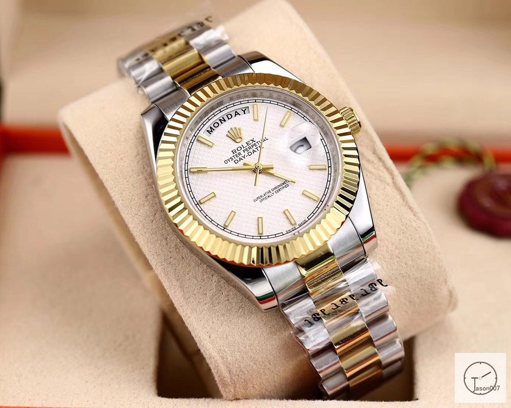 U1 Factory Rolex Day Date Two Tone Steel 40MM New White Dial Automatic Movement Stainless Steel Jubilee Bracelet Mens Watches AU2223859760